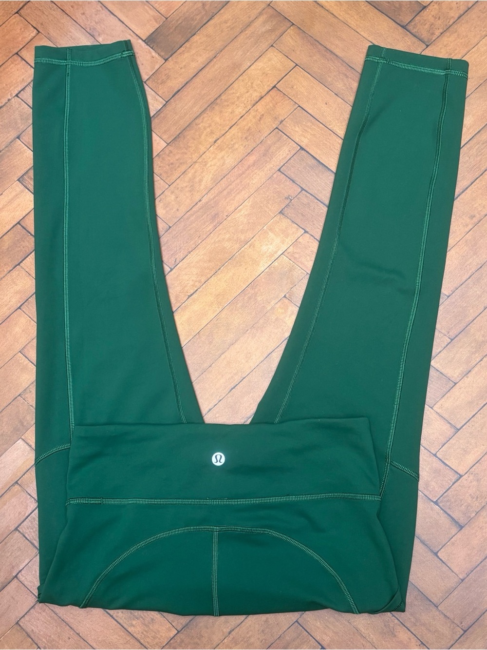 Lululemon Invigorate High Rise Crop Leggings 23" In Everglade Green Size 6